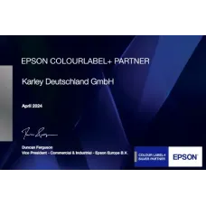 Farbetikettendrucker Epson ColorWorks C8000 (bk), Farbetikettendrucker mit glänzend schwarzer Tinte, Cutter USB & Netzwerkanschluss
