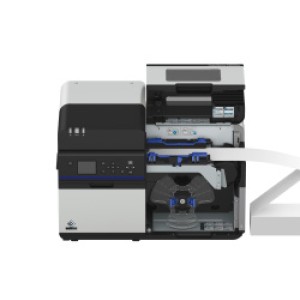 Farbetikettendrucker Epson ColorWorks C8000 (bk), Farbetikettendrucker mit glänzend schwarzer Tinte, Cutter USB & Netzwerkanschluss inkl.1h Online Schulung