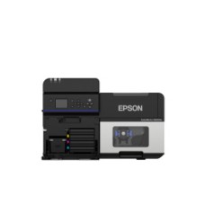 Farbetikettendrucker Epson ColorWorks C8000 (bk), Farbetikettendrucker mit glänzend schwarzer Tinte, Cutter USB & Netzwerkanschluss