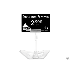 Evolis Preisschildhalter, Höhe: 8 cm, transparent, 25 Stück