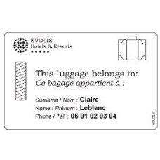 Evolis Papierkarten, 30 mil, 500 Stück, CR-80, Farbe: weiß