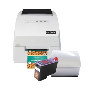 Liquid-Set 1 (farbiger Druck) - Inkjet Etikettendrucker LX500eC mit passenden Etiketten...