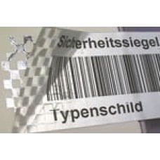 Sicherheits-Rollenetiketten, Format 60 x 40 mm für Thermtransfer Drucker - Checkerboard-Sicherheitsetiketten, delaminierend mit Schachbrettmuster