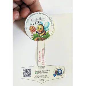 Inkjet Etiketten Strukturpapier - Wash off Kleber (BxH)101x188mm K76mm 