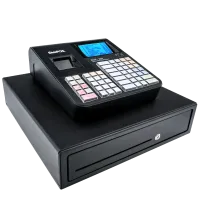SAMPOS ECR-220 II L Elektronische Registrierkasse für GdPdU konforme Kassenvorgänge mit großer Schublade