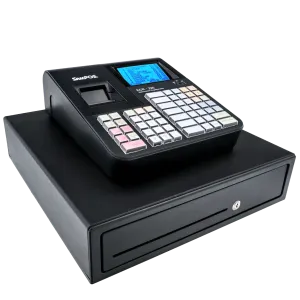 SAMPOS ECR-220 II L Elektronische Registrierkasse für GdPdU konforme Kassenvorgänge mit großer Schublade