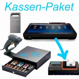 Sunmi D2 Mini Kassensystembundle für JTL POS, Kundendisplay 10'', (VFD), integrierter...