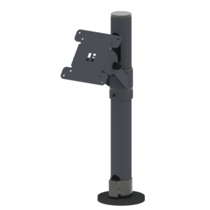 POSPOLE Basisvariante, einarmig, VESA 75/100 V45 -Vorrichtung, Farbe: Schwarz 300mm hoch