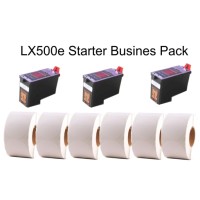 LX500e StarterPaket mit 3 Tintenpatronen, 6 Papierrollen, (2