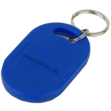RFID Schlüsselanhänger  Keyfob EM4200 125KHz Chip, ovale Form in blau