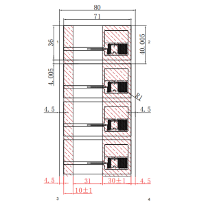 RFID Jewellery Tag, 68×(2)x13mm, mit NXP  UCode 8 Chipset für Juwelen und Schmuck