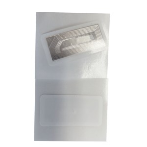 HF RFID Aufkleber/Label 15x29mm (BxH) mit Fudan F08 Chipset (MIFARE 1K EV1 kompatibel), Thermotransfer bedruckbar auf Rolle