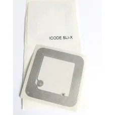 RFID Bücherei-Aufkleber/Label 50mm x 50mm mit ICode SLIX Chipset