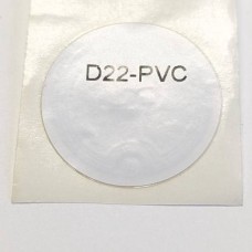 RFID PVC Aufkleber Label, mit 25mm Durchmesser und MIFARE DESFire EV2 2K Chip