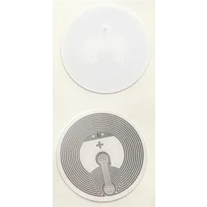 RFID Papier Matt Aufkleber mit 25mm Durchmesser und NXP Ntag 213 Chip, 13,56Mhz