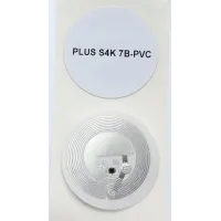 RFID PVC Aufkleber mit 30mm Durchmesser und  MIFARE S4K 7B Chip
