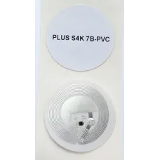 RFID PVC Aufkleber mit 30mm Durchmesser und  MIFARE S4K 7B Chip