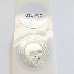 RFID PVC Aufkleber mit 30mm Durchmesser und NXP MIFARE Ultralight EV1 Chip