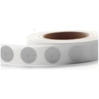 RFID Aufkleber/Label, HF, NFC, 25mm rund, zerstört bei Ablösen, mit NTAG213 Chipset (auch Führerschein), Handy Lesbar