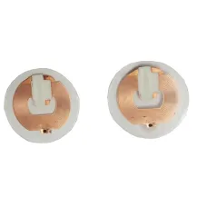 Führerschein RFID Aufkleber/Label, HF, NFC, 18mm rund, zerstört bei Ablösen, mit NTAG213...