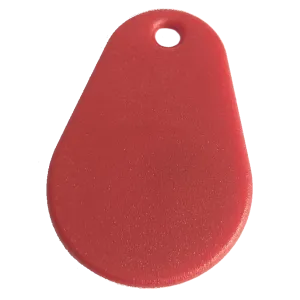 RFID KF007 Schlüsselanhänger/Keyfob mit MIFARE DESFire EV2 4K Chip Tropfenförmig, PPS,...