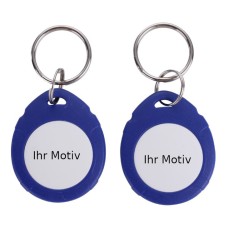 RFID personalisierbarer Schlüsselanhänger/Keyfob mit Wunschchip bestücken, klein, leicht...