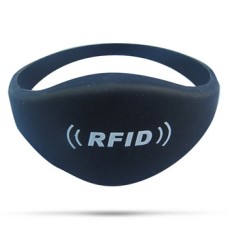 RFID Wristband Silikon mit sehr dünnem Armband, versch. Farben und Wunschchip