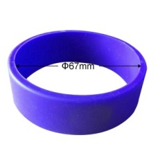 Glattes RFID Wristband Silikon, in versch. Farben mit Wunschchip