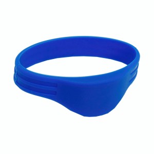 RFID Wristband Silikon Halbkreis Kopf, in versch. Farben mit Wunschchip