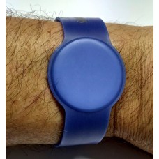RFID Armband Uhrendesign PVC, verstellbar, blau mit I-Code SLI-X2-Chipsatz