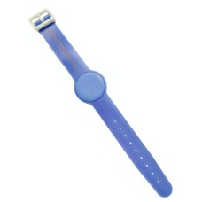 RFID Armband Uhrendesign PVC, verstellbar, blau mit I-Code SLI-X2-Chipsatz
