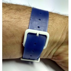 RFID Armband Uhrendesign PVC, verstellbar, blau mit NXP iCODE SLiX Original Chipset 64bit...