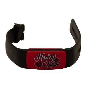 Einstellbares RFID Silikon-Armband (Wristband) mit Hardplastik-Transponder-Geh&auml;use und Wunschchip