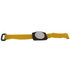 RFID Armband für MIFARE® NXP I-CODE SLI (ISO15693) mit 13,56 MHz Farbe Tag: schwarz, Farbe Armband: gelb