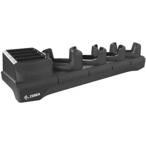 Zebra Ladestation, 4x Adapter für Geräte mit und 4x Adapter für Geräte ohne Schutzhülle, inkl.: Netzteil, DC-Netzkabel, separat bestellen: Netzkabel, passend für: TC53, TC58, TC53e, TC58e