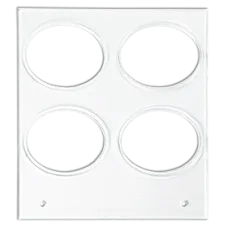 Primera Eddie - manuelles Tablett 55 - 45mm / 50mm x 40mm  2x2 ovale z.B. für Cookies, Plätzchen, Kekse u.v.m