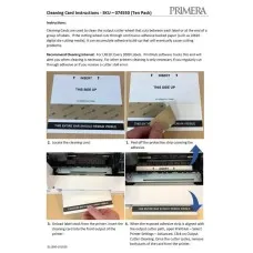 Zubehör: Reinigungskarten für Ausgabeschneider (10er Pack). Zur Verwendung mit dem LX600/LX610 pro und der Primera Catalyst Vx Serie