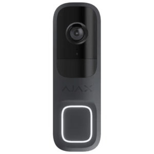  Ajax DoorBell Schwarz – Smarte Video-Türklingel mit KI & Gegensprechfunktion