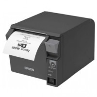 Bondrucker Epson TM-T70II, USB, Ethernet, dunkelgrau  mit praktischer Frontbedienung
