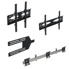 Ergonomic Solutions Menü-Board-Halterung mit Neigung für 3 Bildschirme (Querformat) bis 43' (VESA 100 und 200)