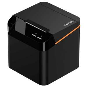 SUNMI Cloud Printer -Thermo-Bondrucker mit Cloud-Kompatibilität 58,mm Medienbreite, Cutter, USB-C, Bluetooth, WLAN, schwarz, Kassenladenanschluss