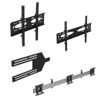 Ergonomic Solutions Menü-Board-Halterung mit Neigung für 3 Bildschirme (Querformat) bis 43' (VESA 100 und 200)