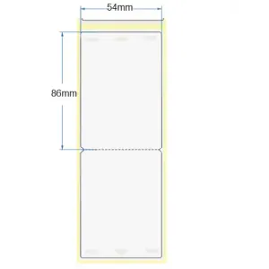 Besucherausweise ExpoBadge / Butterfly: 54x86mm (BxH) Tintenstahlbedruckbar für beidseitigen Druck, 500 Stück mit Lochung (Euro Hole) und Wassertropfen resistent