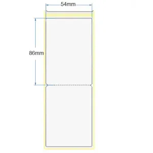 Besucherausweise ExpoBadge / Butterfly: 54x86mm (BxH) Tintenstahlbedruckbar für beidseitigen Druck, 500 Stück ohne Lochung (Euro Hole) und Wassertropfen resistent