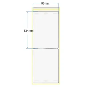 Besucherausweise ExpoBadge / Butterfly: 96x134mm (BxH) Tintenstahlbedruckbar für beidseitigen Druck, 500 Stück mit Kleber und Lochung (Euro Hole) und Wassertropfen resistent