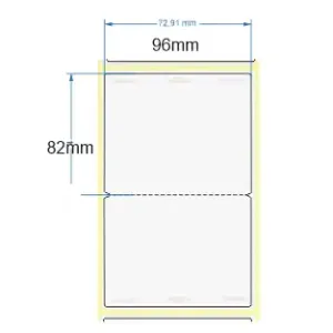 Besucherausweise ExpoBadge / Butterfly: 96x82mm (BxH) Tintenstahlbedruckbar für beidseitigen Druck, 500 Stück mit Lochung (Euro Hole) und Wassertropfen resistent