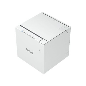 Epson TM-M50II, Near End Sensor, Cutter, USB, RS232, Ethernet, weiß - Kompakter Thermo-Bondrucker für hohe Druckvolumen