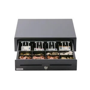 Kassenlade für Gastro, Frontöffnung Anker MDZ16 mit zusätzlichen Belegschlitzen, anthrazit - vom deutschen Hersteller aus Bielefeld!