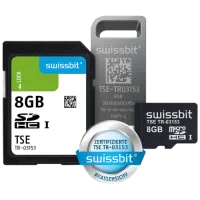 Swissbit TSE, microSD-Karte, 8 GB in der geschützen Blister Verpackung mit reduzierter Laufzeit 