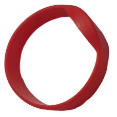 RFID Wristband Silikon mit ovalem Kopf, rot mit MIFARE® Classic  1K NXP Original Chipset, 55mm Durchmesser